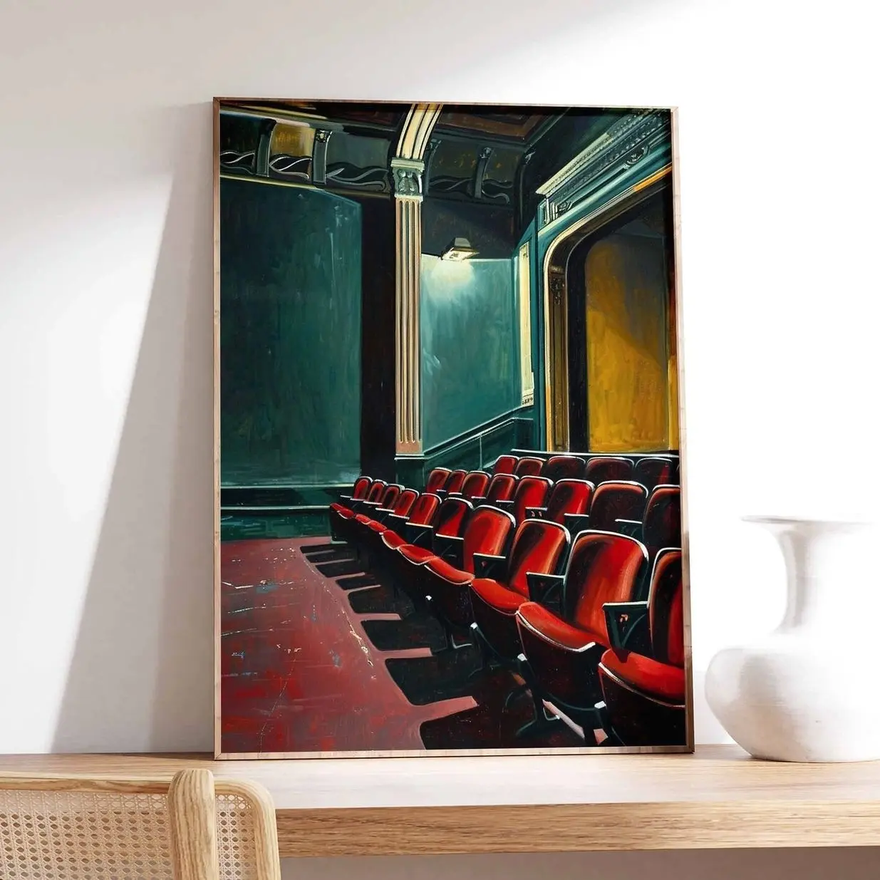 Vintage Movie Theatre Wall Art Retro Cinema Poster Classic Film Decor Print Home E