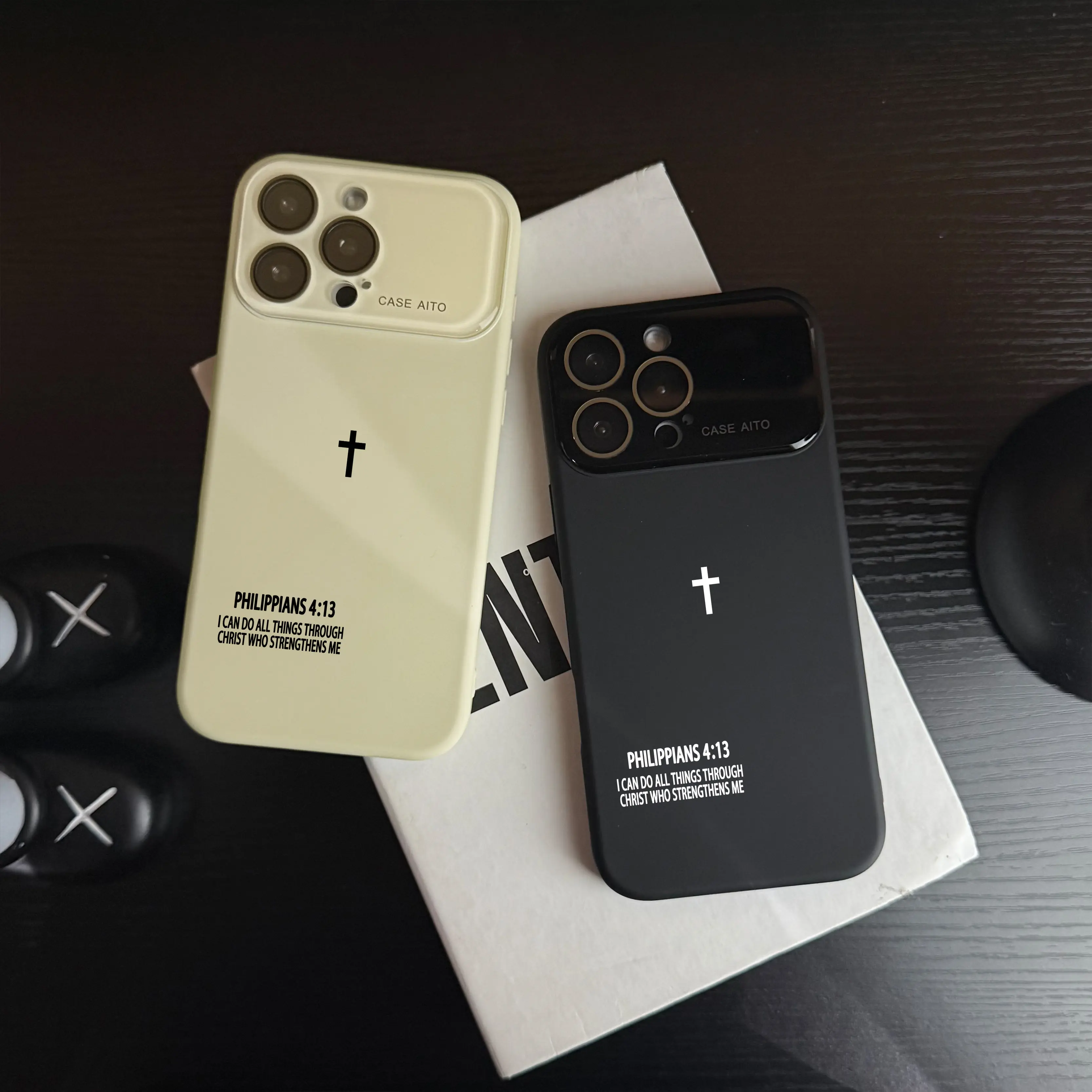 skin friendly touch, The God's Power Cross Scripture Dopamine Phone Case is suitable for iPhone 17 Air 16 15 14 13 12 Pro Max