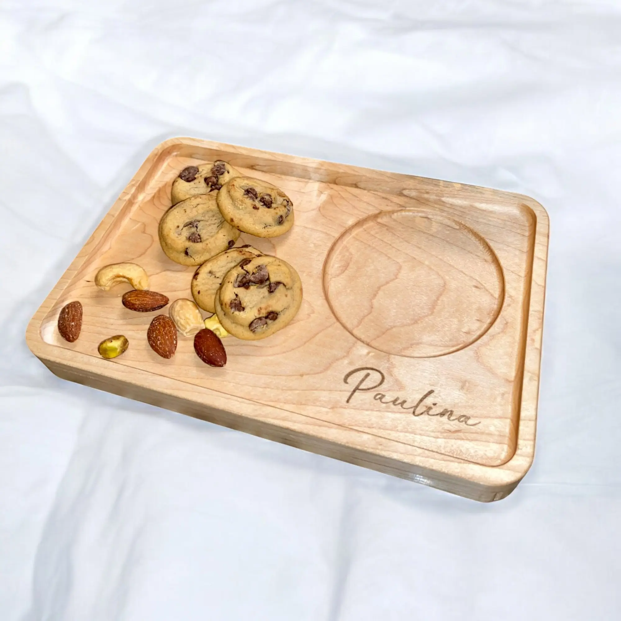 Personalized Wooden Coffee Tray – Custom Engraved Breakfast Serving Tray – Rustic Wooden Gift for Coffee Lovers – Custom Name Tray for Couples, Kitchen Decor, Anniversary Gift, Handmade Gift Idea, Housewarming Gift, Farmhouse Style