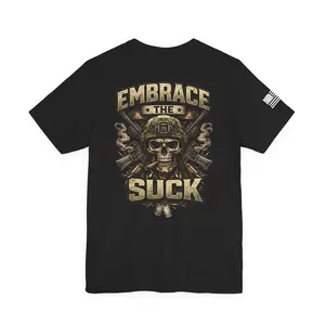 Army - Embrace the Suck Military Skull Tee — Tough Tactical Graphic T-Shirt
