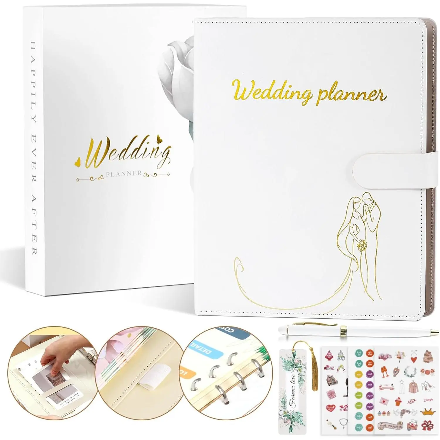 Comprehensive Wedding Planner Book and Organizer for Bride, Wedding Planning Book and Organizer Binder, Engagement  for Bride