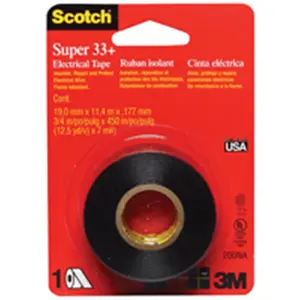 3M 200 Super 33 Plus Electrical Tape .75 x 450 In.
