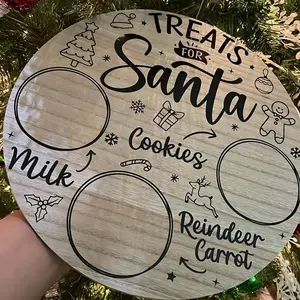 Santa Cookie Plate (cookies not included)