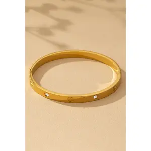 Non Tarnish Stainless Steel Hinge Bangle