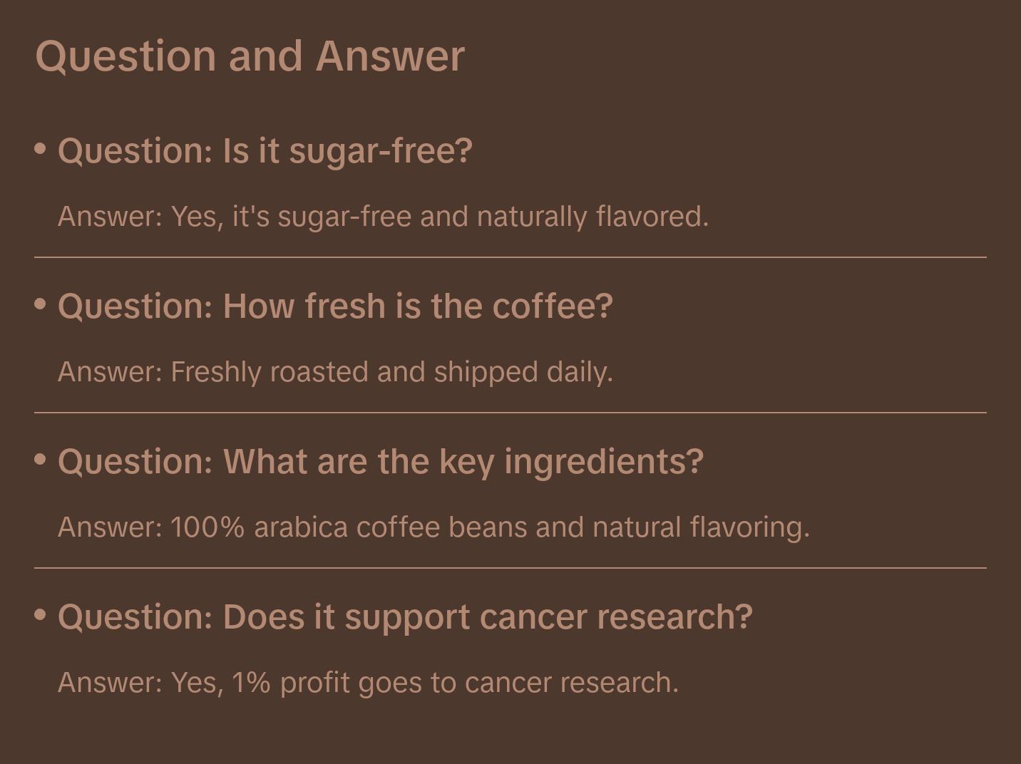 Mocha Flavored Coffee | Medium | Naturally Flavored | Sugar Free | No Artificial Additives |   Roasted & Shipped Same Day | 1% Profit to Cancer Research