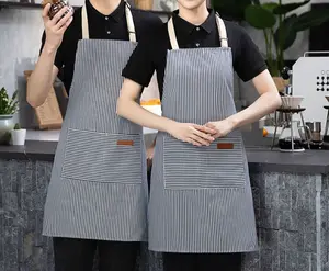 All-match Halter Apron  Color Woven Thickened for Barista Baker Florist Home Cooking