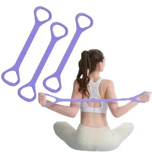 Figure 8 Fitness Resistance Band, Elastic Bands for Working Out,Arm,Back Training Elastic Ropes, Exercise Equipment for Yoga, Pilates,Physical Therapy,Stretching（3 Pack）