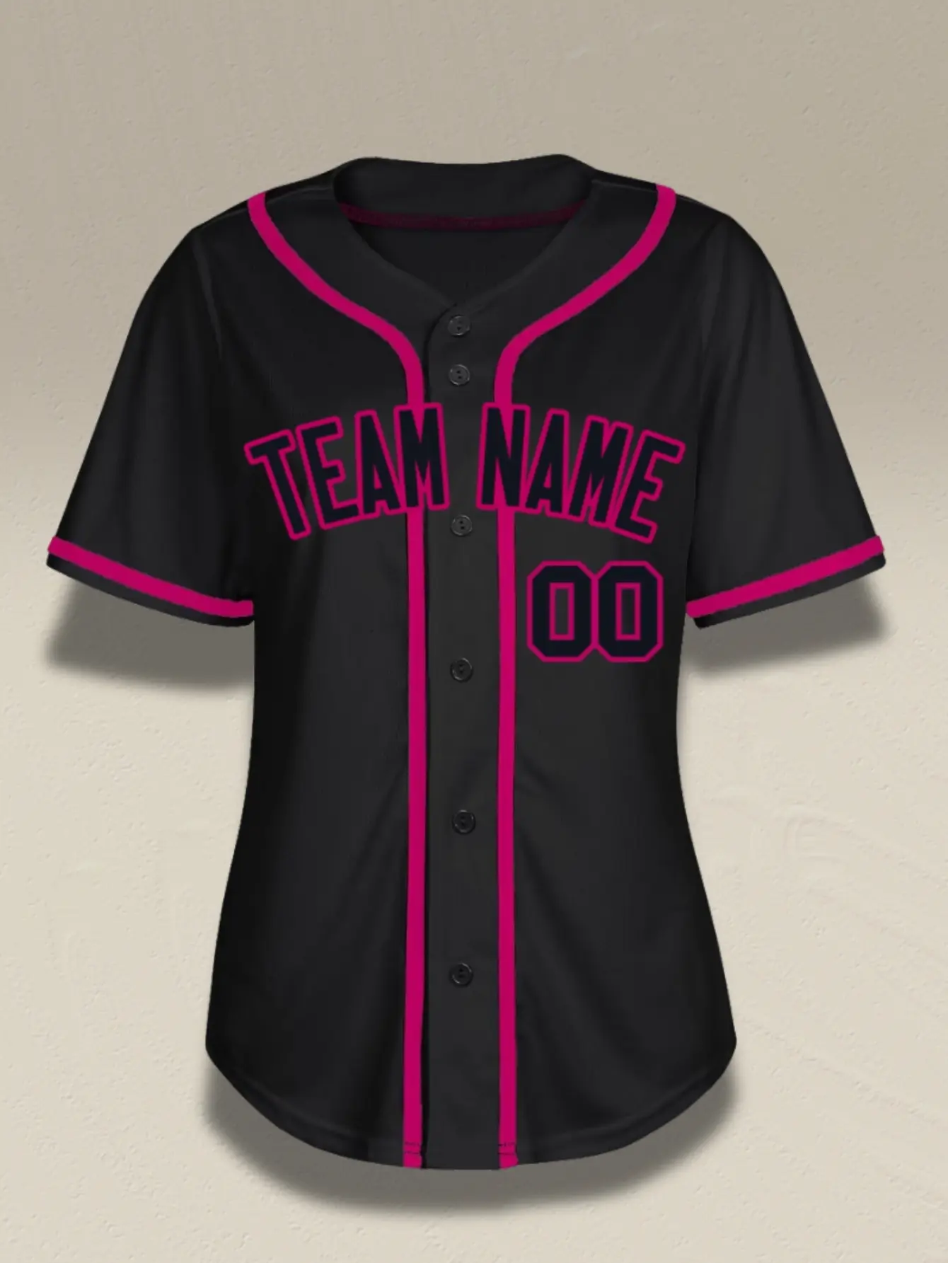 Womens Custom Baseball Jersey | 5-Pack Team Uniform | Blank Button Down Shirt | Add Name & Number