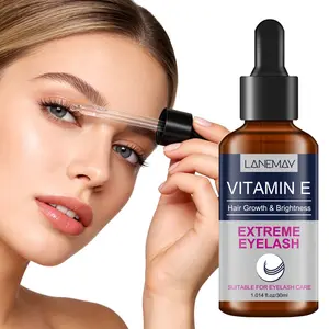 30ml Eyelash Growth Serum - Vitamin E Formula - Enhances Gloss, Strength & Hydration - For Longer, Fuller & Healthier Lashes