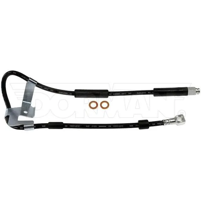 FLH380295- 97-02 Dodge Ram 4wd AWABS Left Front Brake Hose; Rubber