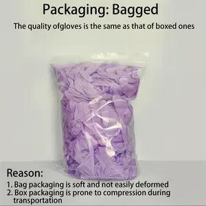 100pcs bagged, L/M/S size plum purple nitrile gloves, disposable nitrile gloves, suitable for cleaning, pet bathing, hair salons, manicures, bathroom cleaning, household cleaning, kitchen cleaning