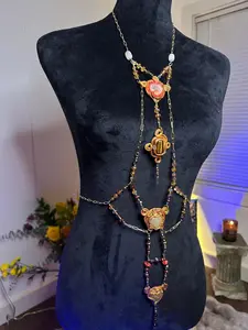 Power Boost Chakra Body Crystal Grid Activation with Handcrafted Gemstones for Spiritual Healing