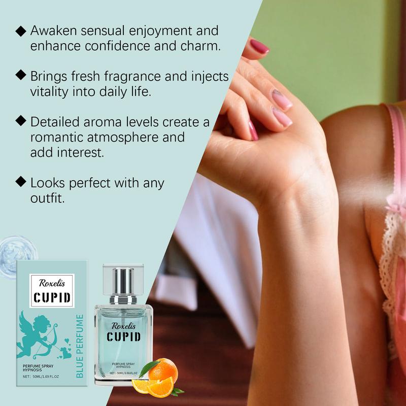 Roxelis Cupid's Blue Elixir Cologne – Spiced Citrus & Amber Euphoria 50ml pheromone-infused cologne