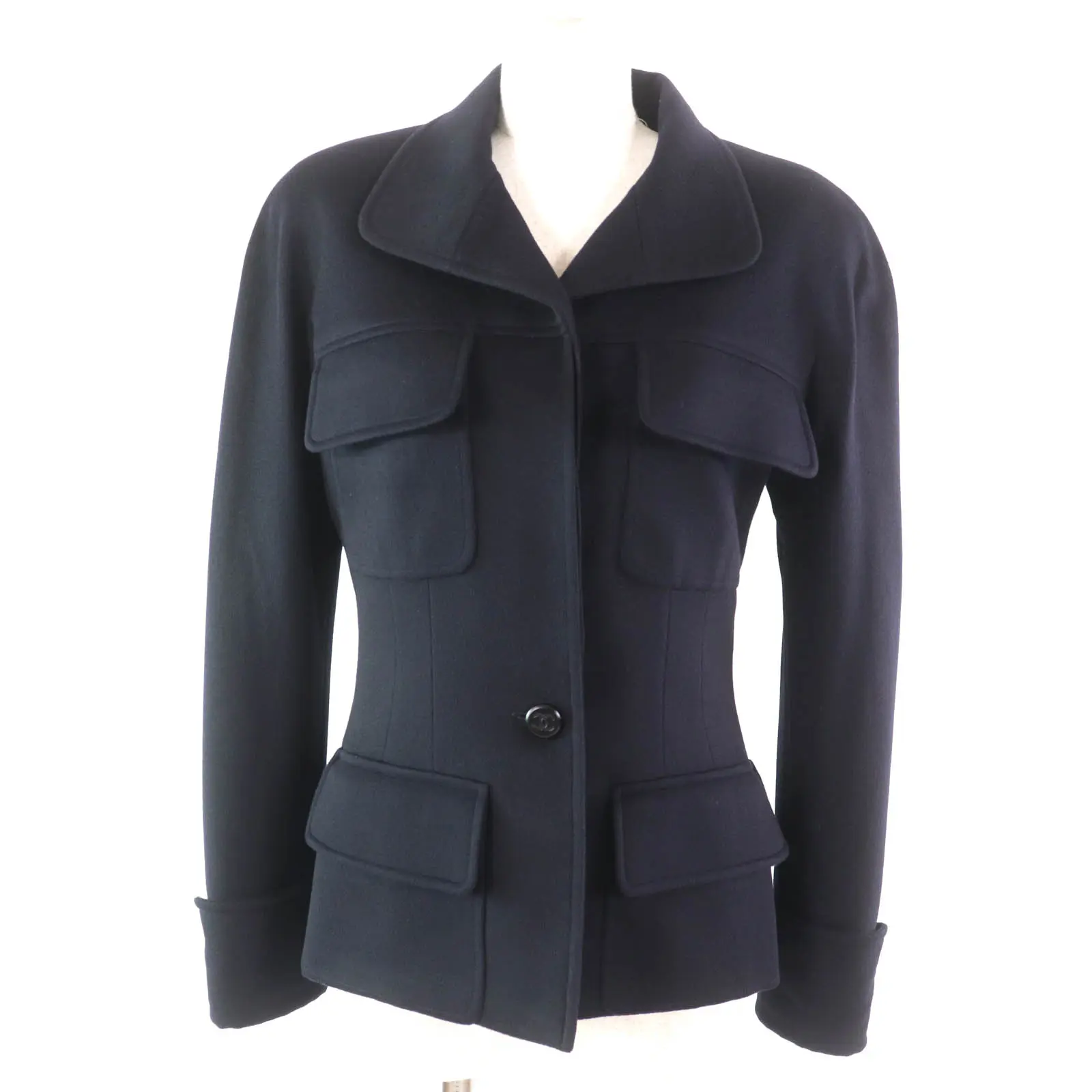 Pre-owned CHANEL Others Small Leather Goods COCO Mark Cashmere Jacket