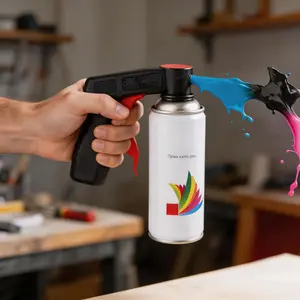Adjustable Handheld Car Paint Sprayer, Durable Plastic Tool for Auto Paint & Window Repair