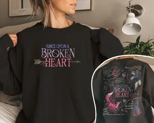 Once Upon A Broken Heart Graphic Tee | Prince of Hearts Fox Sweatshirt | Viral Booktok Fantasy Merch | Evangeline & Jacks Reader Gift