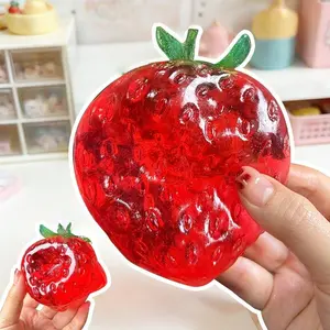 Large Strawberry Squeeze Toy, Stress Relief Anxiety Relief Toy, Hand Massage Ball, Easter Party Gift, Birthday Present, Filler Toy, Anxiety Squishies