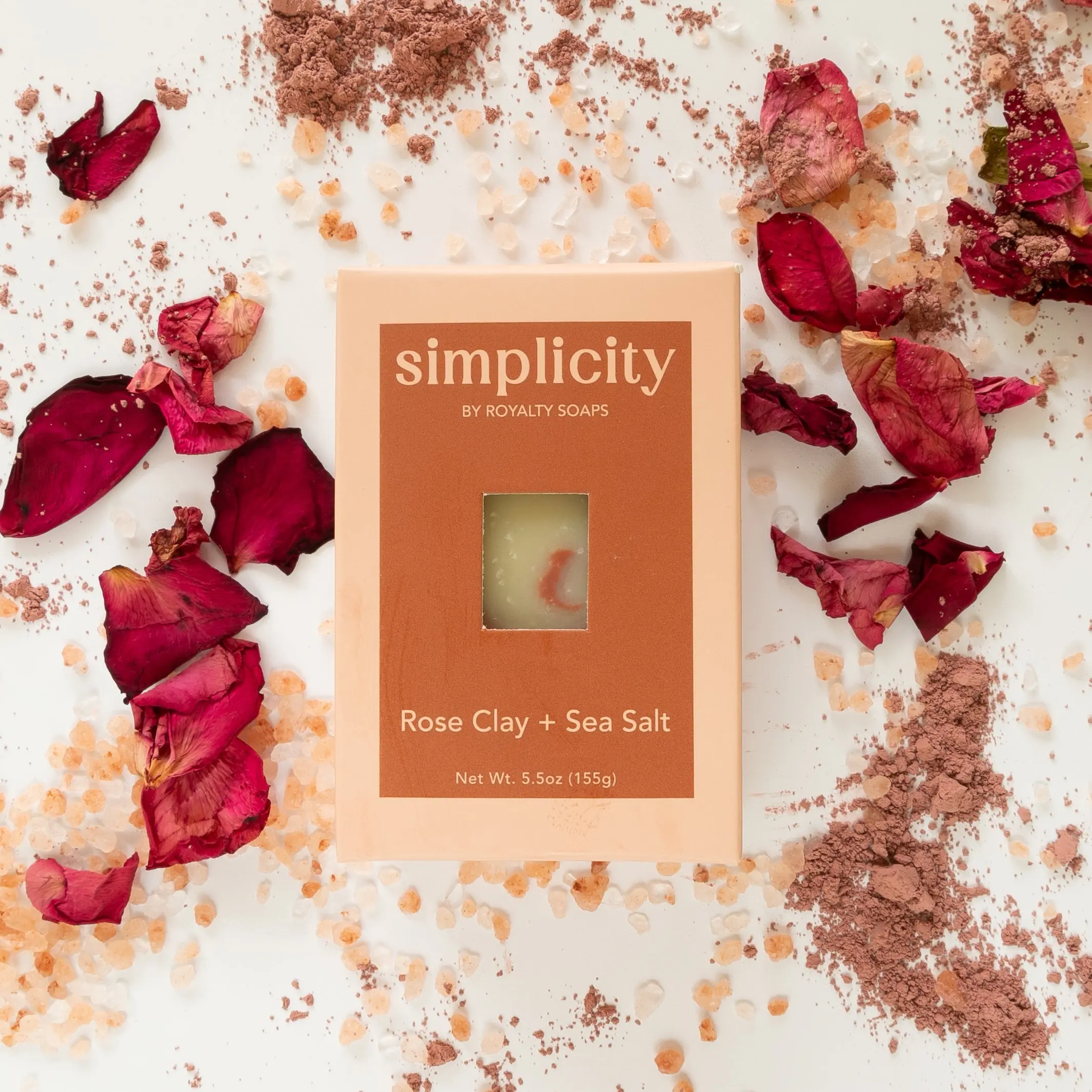 Rose Clay + Sea Salt Simplicity Soap Bar by Royalty Soaps (Body Wash Body Care) handmade soap