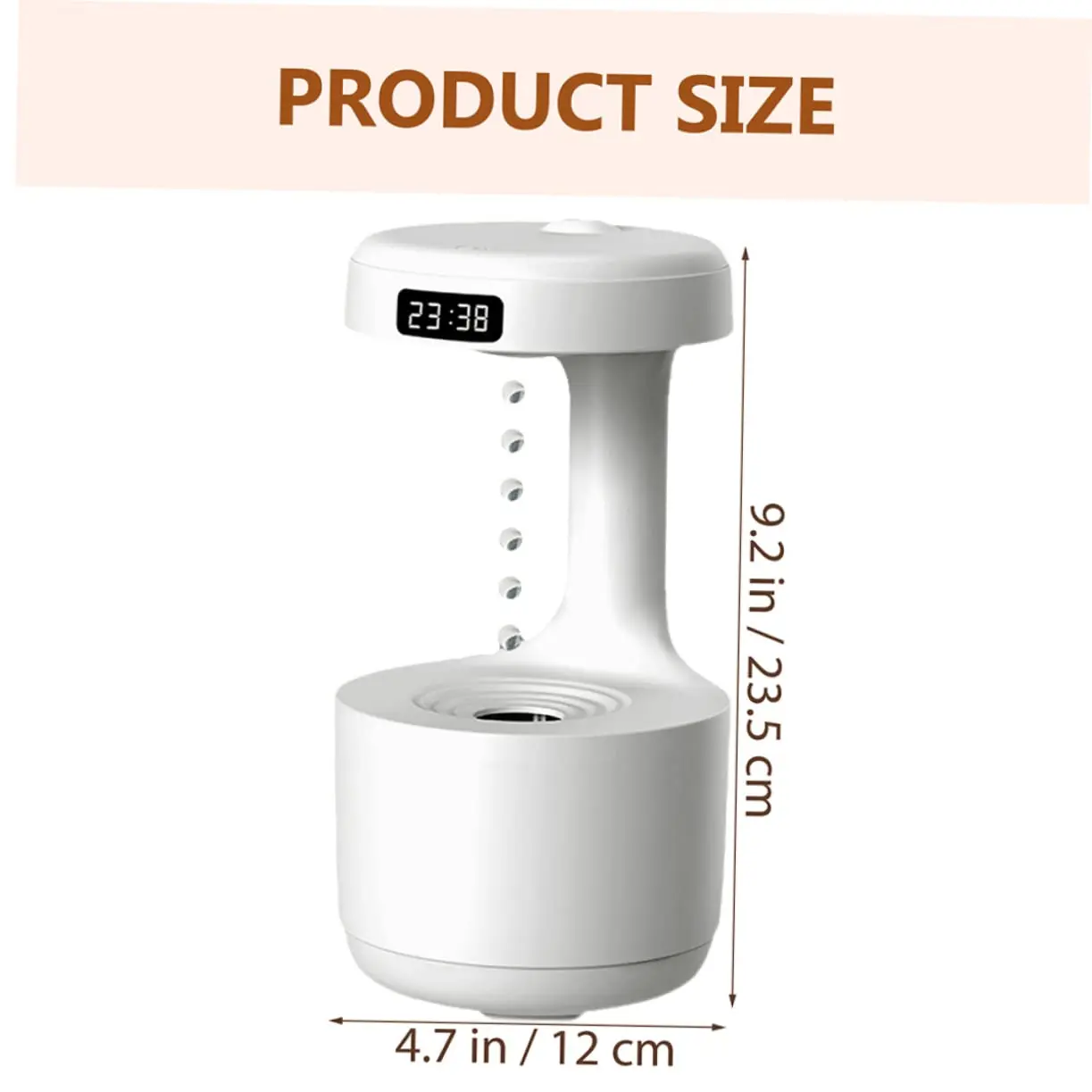 Anti-gravity humidifier, water air diffuser, car air diffuser, ultrasonic diffusion