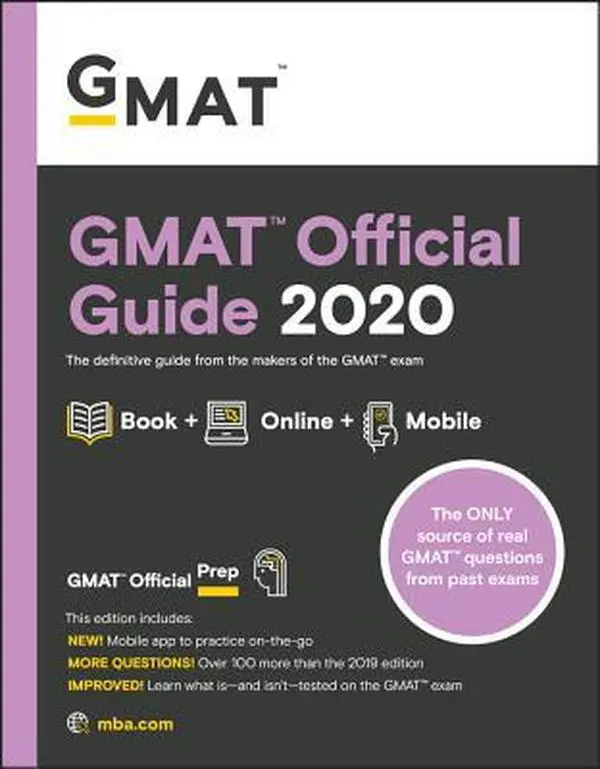 USED Book - GMAT Official Guide 2020: Book + Online Question Bank by Gmac (Graduate Management Admission Coun (Paperback) - english