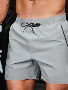 Men's Vintage Ripped Wool Shorts, Loose Fit Streetwear Gym Shorts, Perfect for Summer Wear, Comfortable and Stylish