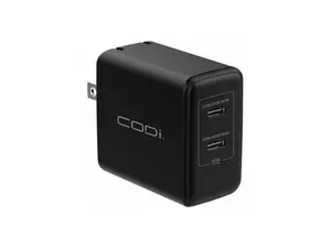 CODi 45W Dual USB-C Wall Charger - USB-C PD & PPS Fast Charging, Compact Power Adapter with Overcurrent & Thermal Protection