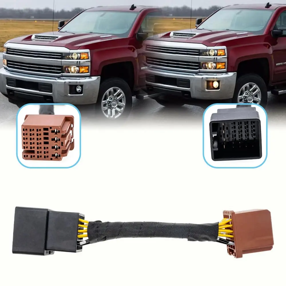 Fog Lights Always On Adapter Harness for 2015-2023 Chevy Tahoe Equinox Suburban Silverado GMC Yukon Sierra All Lights On Mod Fog High Low Beam On Harness GM Universal 6 High Mod Kit