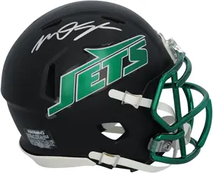 Mason Taylor New York Jets Autographed Riddell Black Alternate Speed Mini Helmet - Fanatics Authentic Certified