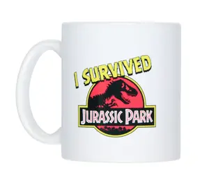 Jurassic Park I Survived Ceramic Coffee Mug 11 Oz. Beverage Cup