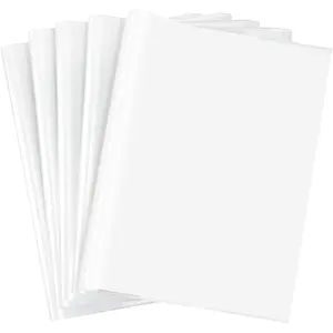 Book Covers, 10 count Transparent  Plastic Book Sleeve Notebook Protector Book Cover for Books 19x26cm
