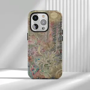70s Retro Butterfly Floral Collage Phone Case Artistic Romantic Cover Suitable for iPhone 17 16 15 14 13 12 Air Pro Max