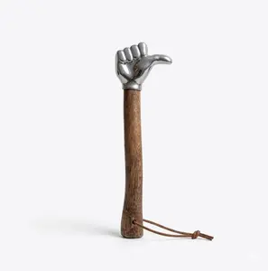 Stainless Steel Dragon Fist Hammer Summervibes Purple Dragon - Fist-Shaped Hammer-Stainless Steel with Wooden Handle, Suitable for Home and Outdoor Camping, Craft Decorative Tool - A Christmas Gift for Boyfriend