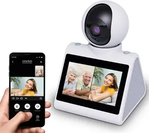 Two Way Video/Voice Camera with 4.3inch Big Screen(No intelligent voice),Indoor Pet Dog Camera with Phone App,Nanny Camera