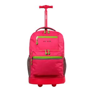 Sunlight Rolling Backpack (18 Inch) in Pink - Final Sale