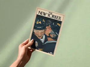 [Sale off up to 50%]-[FREE-SHIP] Heated Rivalry New Yorker Style - Poster Art Print - Book Lover Gift - Cozy Reading Artwork