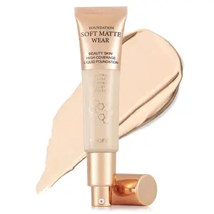 PHOFAY Hydrating Liquid Foundation Long-Lasting Lightweight Medium Coverage Semi-Matte Concealer Makeup