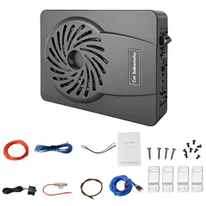 10 inch 1200W ultra-thin under-seat active car subwoofer, efficient heat dissipation, slim appearance