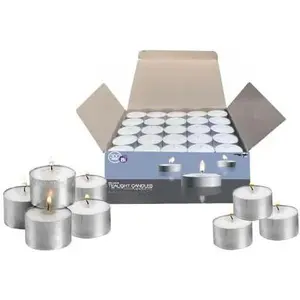 Tealight Candles in  Cups - Clean White Unscented Tealight Candles with 8 Hour Long  Time - Votive Candles  for Romantic Dinner, Weddings,  & Hotels by  (Classic, 300, Count)