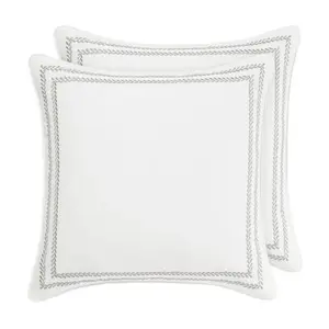 Laura Ashley Stitched Vine Grey European Sham