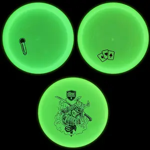 Discmania Glow in The Dark Disc Golf Set 3 Pack of Discs - Magician, Rockstar, Shogun
