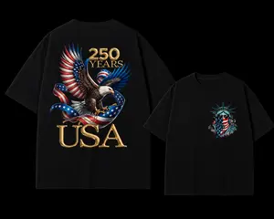 USA 250 Years Eagle Shirt, America 250th Anniversary Patriotic T-Shirt, Independence Day 2026 Tee, Freedom Eagle Graphic Shirt