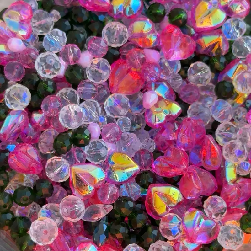Buy 3 Get 1 Mystery Scoop Bead Cabochon Charm Scoop Mix - 100g Colorful Bead Soup Jewelry Supply with Charms,