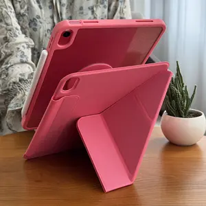 Suitable for iPad 11 protective case 2026 model 3Y foldable without pen slot 10th and 12th generation thin transparent acrylic iPad