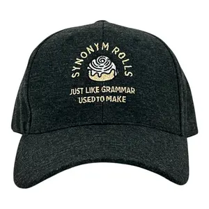 Synonym Rolls Just Like Grammar Used To Make Hat Funny Sarcastic Graphic Novelty Cap Funny Hats Funny Food  Novelty Caps for Men Black - Standard