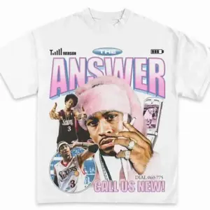 Youth and Adult Allen Iverson Icy Exclusive Graphic T-Shirt, graphic tees for boys, Graphic Tees, kids clothing boys, Youth Clothing, boys clothing Women Lightweight 2NR T51 6JF