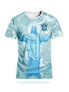 Men's Brazil Special Edition Football Jersey, Rio Youth Round Neck Comfortable Sport Top, Soccer Shirt, Soccer Jerseys, Sports Jersey, Ideal for Soccer Games, Training, Fitness, Casual Gift
