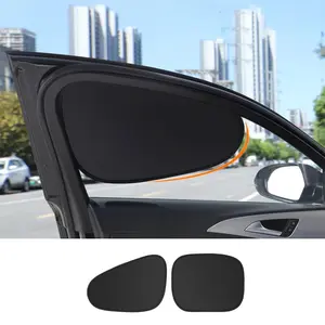 2PCS Car Window Shade, Automobile Sunshade, Car Sun Blocker, Static Suction car Window Sunshade, Sun-Blocking Rate, Front and Rear Window sunshades