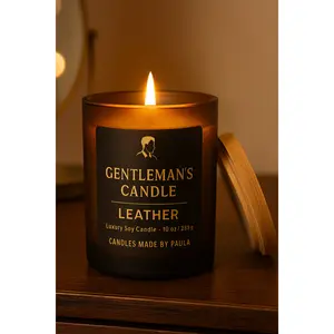 Leather Candle – Bold Masculine Confidence