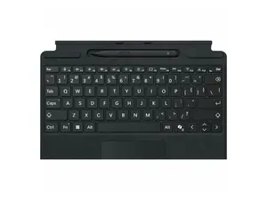 Microsoft Surface Pro Keyboard with Pen Storage, Compatible with Copilot+ (11th Edition), Surface 9 and 8 - Black Bold Keys
