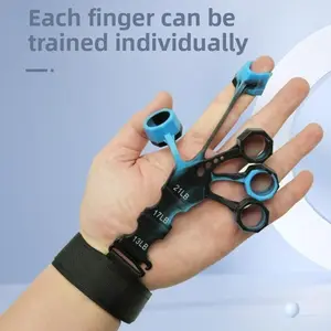 Adjustable Finger Exerciser & Hand Grip Strengthener (13-21LB Resistance) – Individual Finger Trainer for Grip Strength, Dexterity, Sports & Outdoor Fitness Performance training gear arm